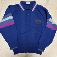 MUNSINGWEAR 長袖ポロシャツ　ウール100%