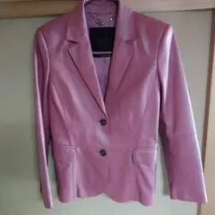 ピンク レザージャケット