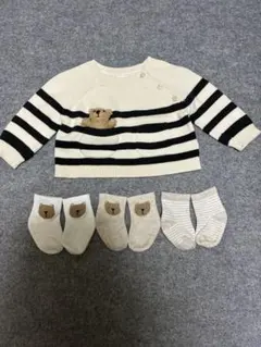 ニットロンパース トップス