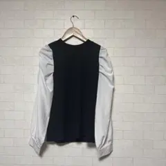 INGNI リブ編みパフスリーブ長袖シャツ