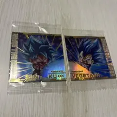 ドラゴンボールウエハース　超サイヤ人ゴット悟空ベジータセット