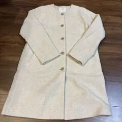 coen ベージュ チェスターコート M