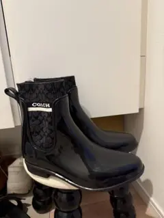 【値下げ】COACH レインブーツ ブラック シグネチャーのサムネイル
