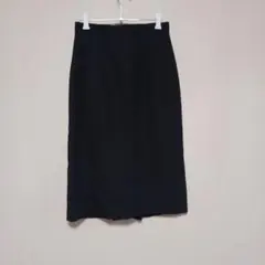 黒色　タイトスカート　後ろスリット　ウエスト66cm