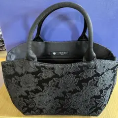 岩佐フォーマルバッグ（薔薇織）美品⭐️黒ストールおまけ付最終値下げ中