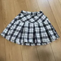 チェック柄フレアスカート 140cm