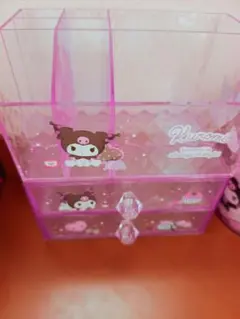 サンリオ　クロミ　KUROMI　大　コスメ収納ボックス　小物入れ