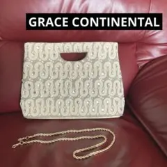 GRACE CONTINENTAL ハンドバッグ クラッチバッグ ビーズ