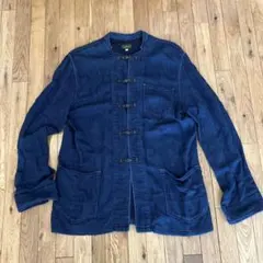 gohemp インディゴ　ジャケット　チャイナボタン