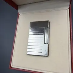 箱付 S.T. Dupont デュポン ガスライター ライン2 シルバー