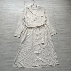 新品タグ付き【UNIQLOユニクロ】UVカットシャツワンピース《M》オフホワイト