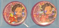 鬼滅の刃 胡蝶しのぶ 誕生花 缶バッジ 2点セット