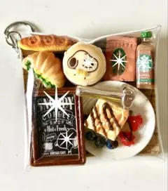 ガチャ詰めポーチ　カフェ風　デコレーションパーツ　デコパーツ　デコパ