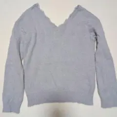 【プロポーションボディードレッシング】 Vネックアンゴラ セーター