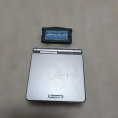 GAMEBOYアドバンスSP シルバー 本体 カセット付き　ジャンク品
