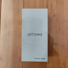 【新品未開封】arrows Alpha　M08 ブラック 本体のサムネイル