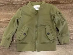 MPS キッズ ジップアップ トレーナー カーキ 100cmのサムネイル