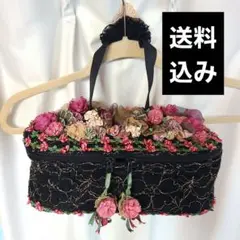 【送料込み】チマキ　chimaki バニティバッグ　花柄　総レースのサムネイル