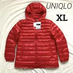 未使用品✨UNIQLO ユニクロ　ウルトラライトダウン　ウエストギャザー　赤