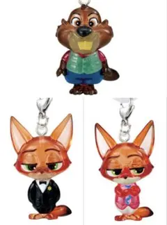 ズートピア　めじるしアクセサリー　ニック 二ブルズ　3個セット