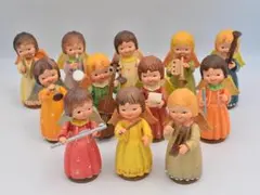 GW値下】アンリ人形 音楽隊15体セットタグ付き イタリア 高さ9cm