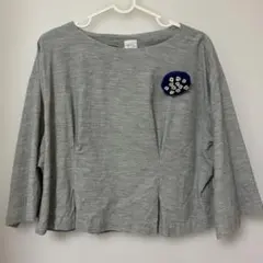 bulle de savon グレー カットソー
