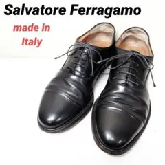 サルヴァトーレフェラガモ◇イタリア製レザーシューズストレートチップ キャップトゥ