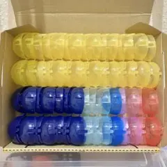 ガチャガチャ　空カプセル　ノンセパレート　カラフル　約4.5cm 小さめ30個