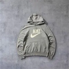 NIKE スウェットパーカー M グレー 立体ロゴ スウォッシュのサムネイル