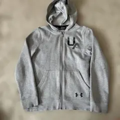 Under Armour グレー ジップアップパーカー M