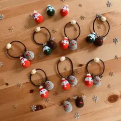 ✧︎*。サンタ&トナカイヘアゴム✧︎*。