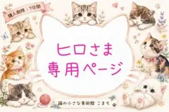 【ヒロさま】専用ページ （ご購入期限：7日間（（9/23）いっぱいまで））