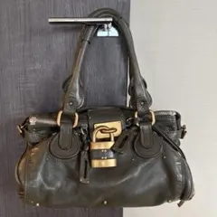 美品：Chloé Paddington クロエパディントン クロエ“パドロック輝く”「パディントン」バッグが復活、ヴィンテージ風