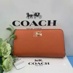 COACH 長財布 オレンジ レディース 新品未使用 CC489 - メルカリ