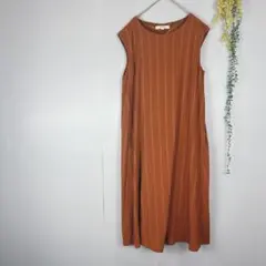 Pinkadobe ワンピース　L ノースリーブ　涼感　ゆるたぼ　a460