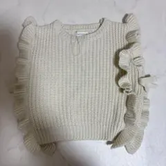 mamaraku　ニットベスト　95cm　トップス