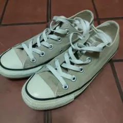 23センチ、CONVERSE ALL STAR ベージュ スニーカー