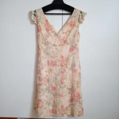 未使用【ANNA SUI】ワンピース　ミニドレス　イエロー　黄色　花柄　アナスイ