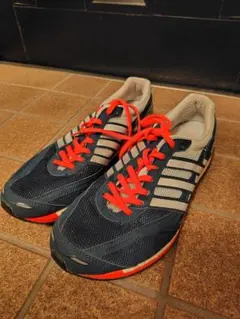 adidas adizero ランニングシューズ ネイビー/オレンジ