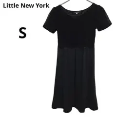 ドッキングワンピース　切り替えワンピース　半袖　レース　エレガント　ウール