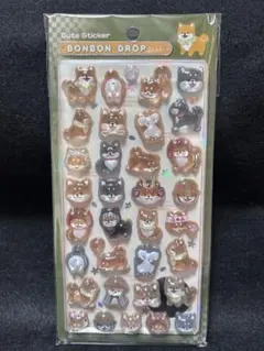 正規品 ボンボンドロップシール 和柄 柴犬