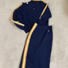 Champion ×mossyネイビー ストライプ セットアップ