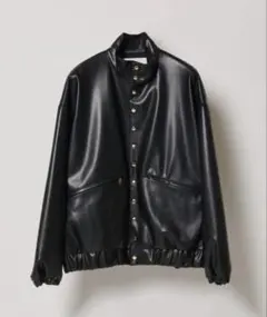 CULLNI ×Lui's 24AWシンセティックレザースタンドブルゾン