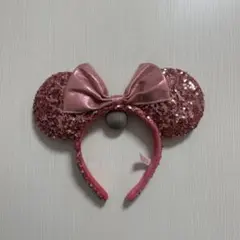 ディズニー スパンコールカチューシャ ピンク