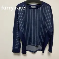 ファーリーレート　トレーナー　ドルマン　ストライプ