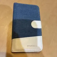 STUDIEUX iPhone用 手帳型ケース デニム調