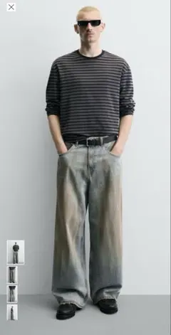 新品】zara アクネ バギーフィットデニム 38 - メルカリ