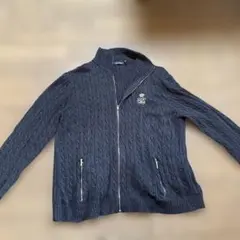 美品！Ralph Laurenケーブルニットセーター XL グレー　レディース