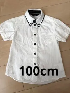 COMME CA ISM 半袖シャツ 100A ホワイトストラップ