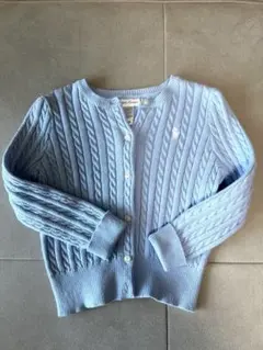 Ralph Lauren ケーブルニット カーディガン ライトブルー 24M